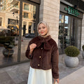 Yaka Detaylı Kaban Kahve