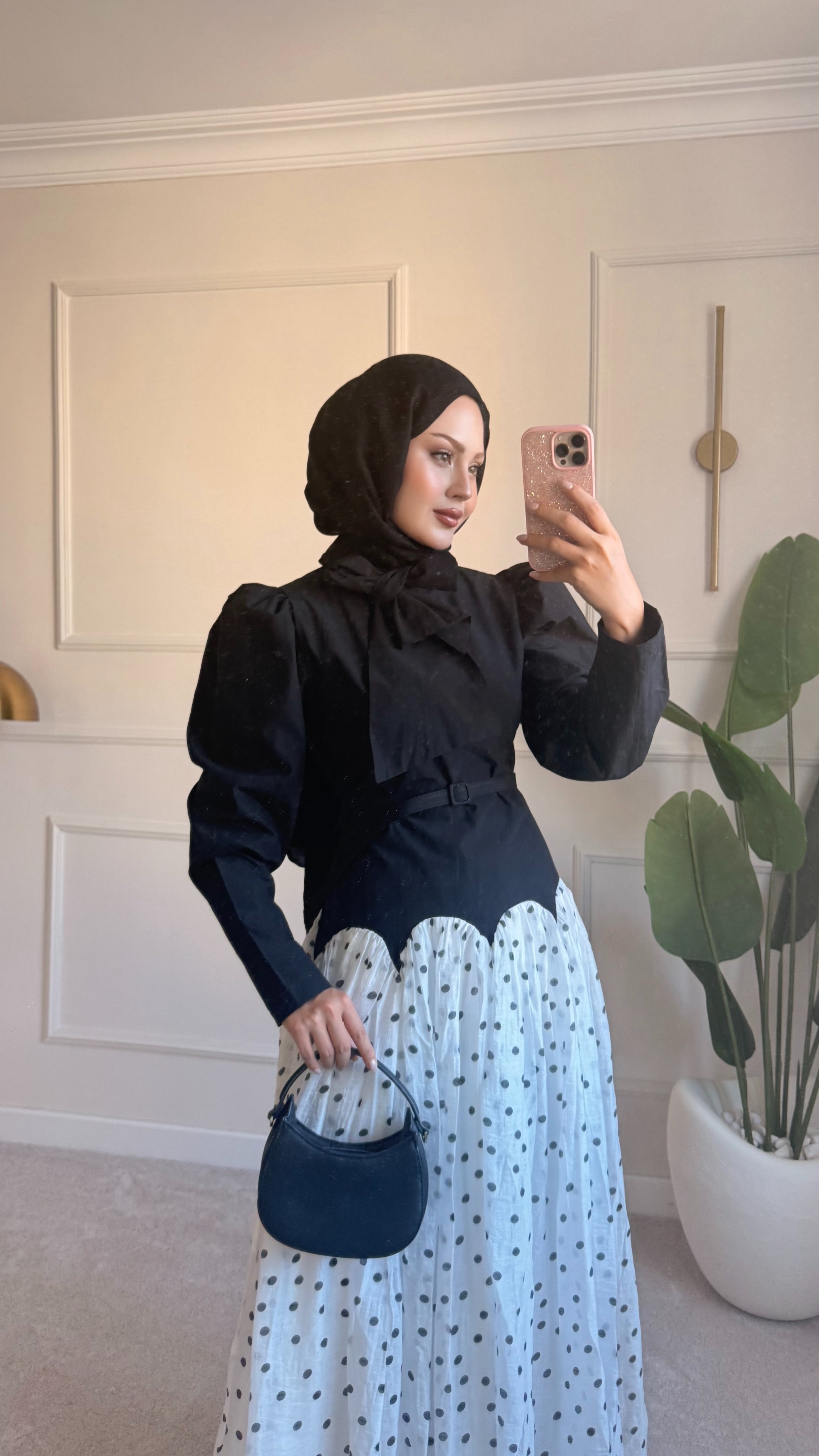 Leydi elbise siyah