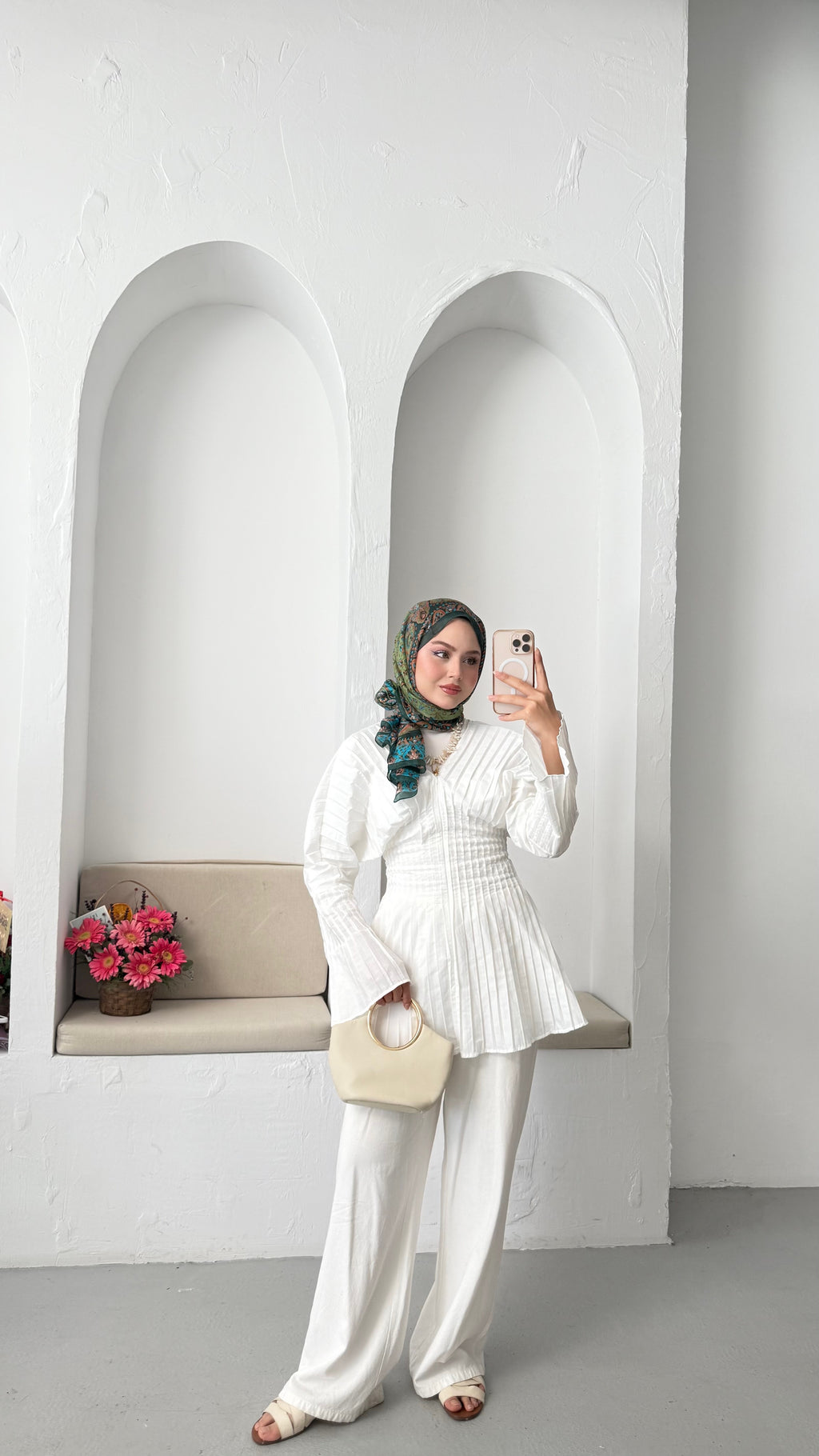 Premium tunik beyaz