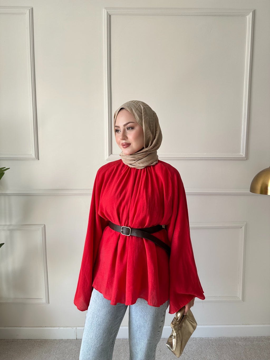 Basic tunik kırmızı