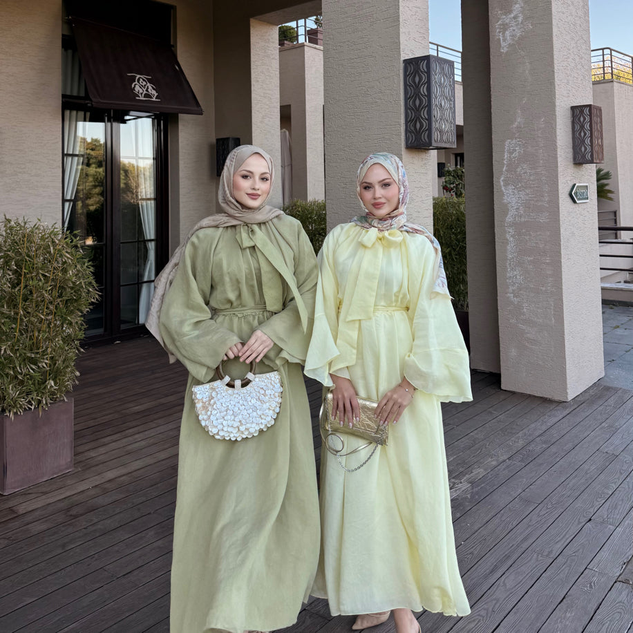 Flora Elbise Tereyağı Sarısı