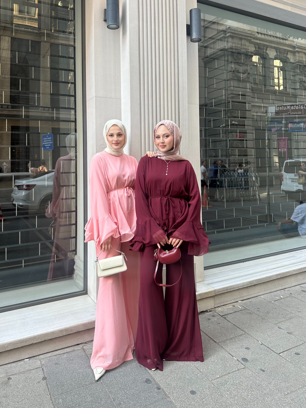 Şifon rüya takım pembe