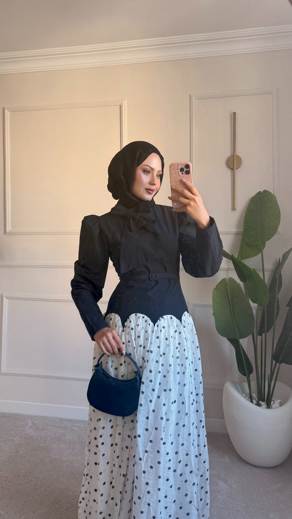 Leydi elbise siyah