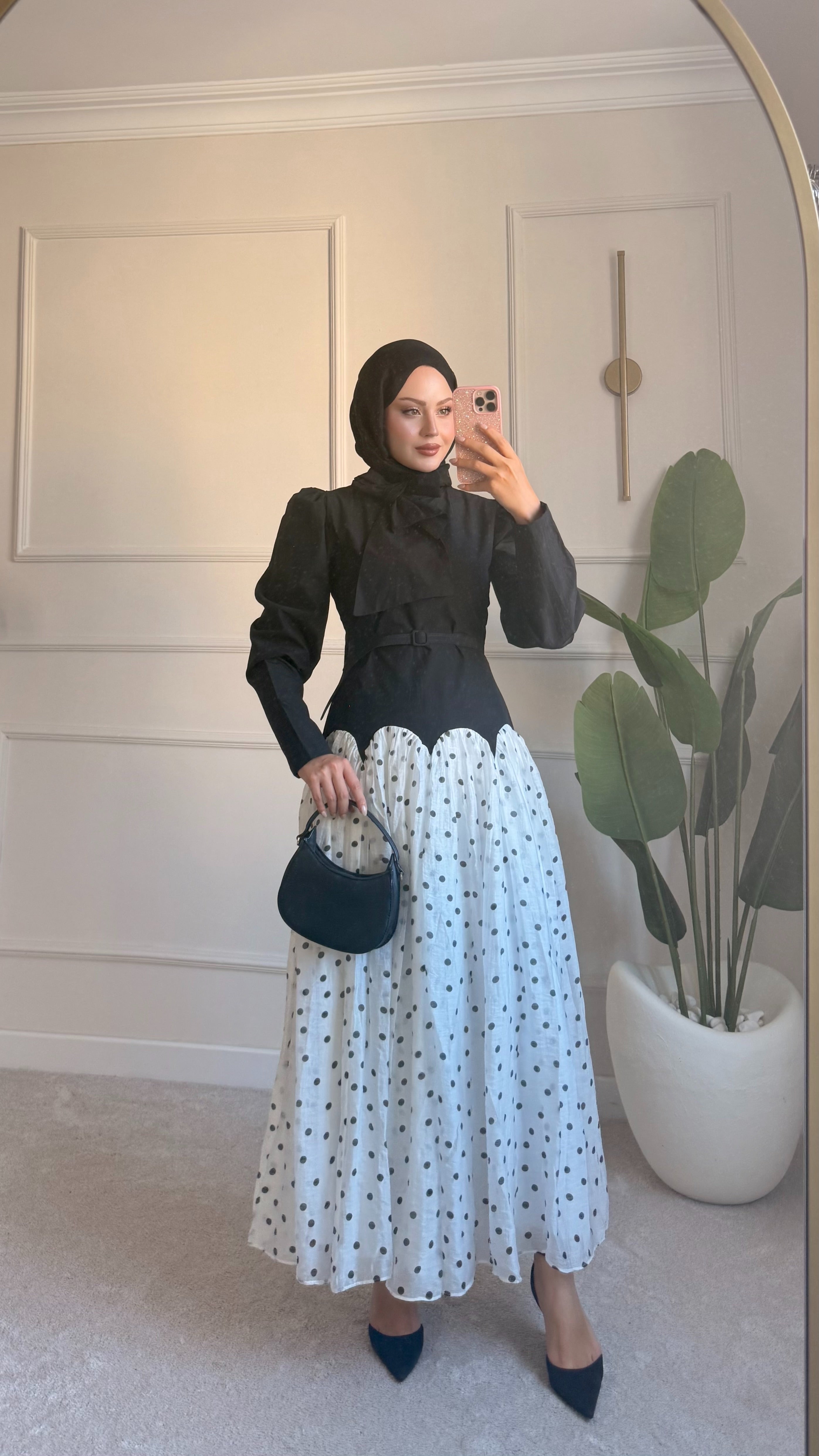 Leydi elbise siyah