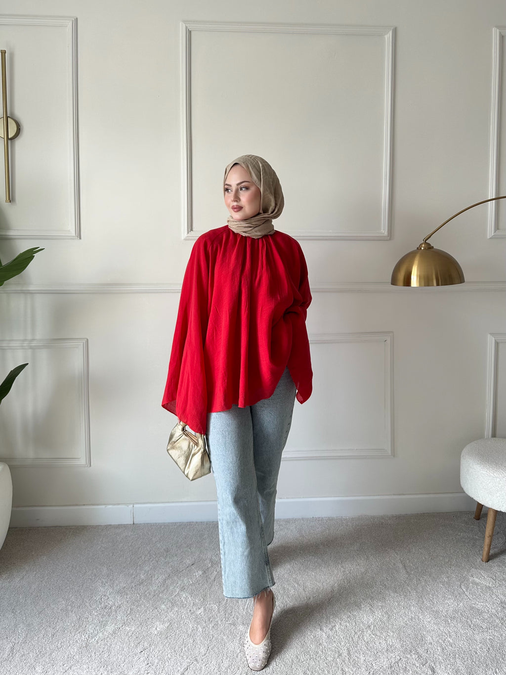 Basic tunik kırmızı