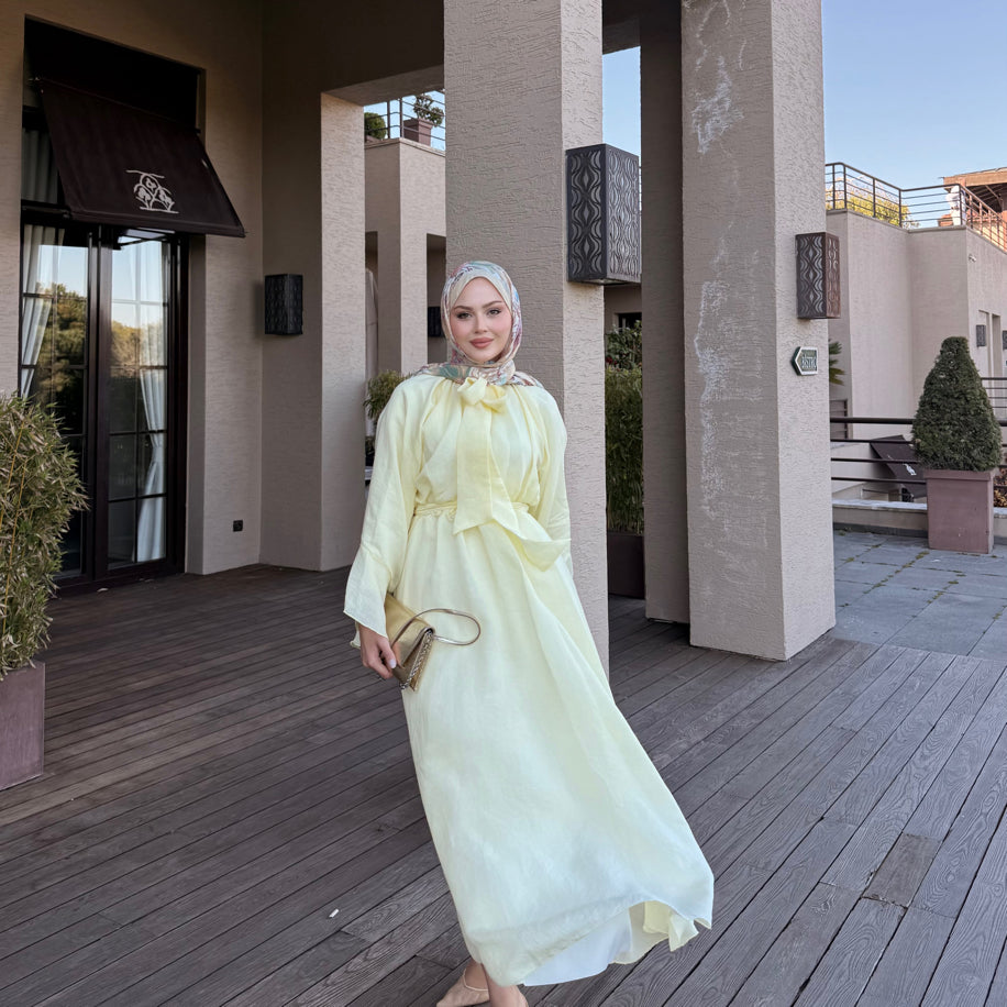 Flora Elbise Tereyağı Sarısı