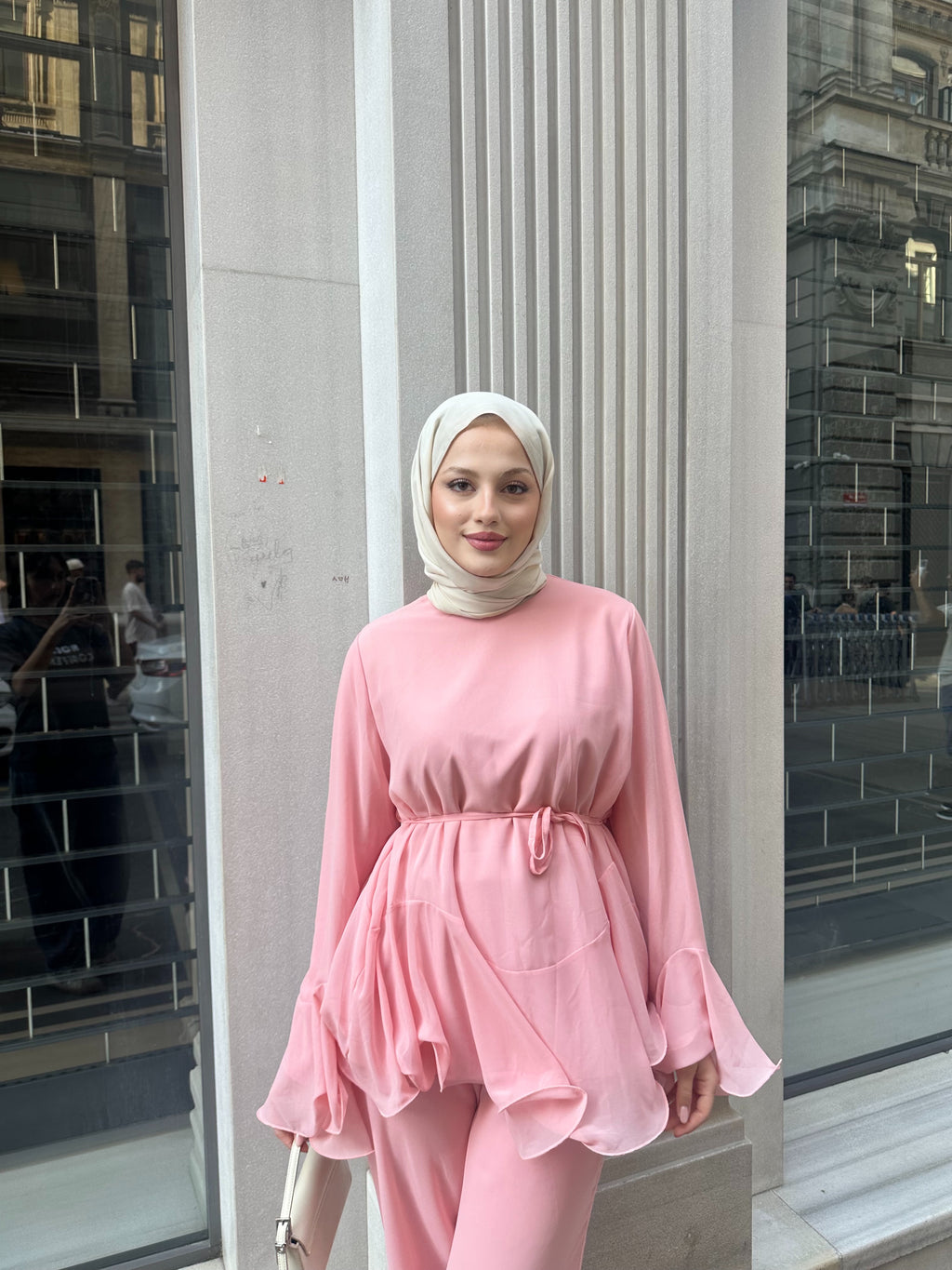 Şifon rüya takım pembe