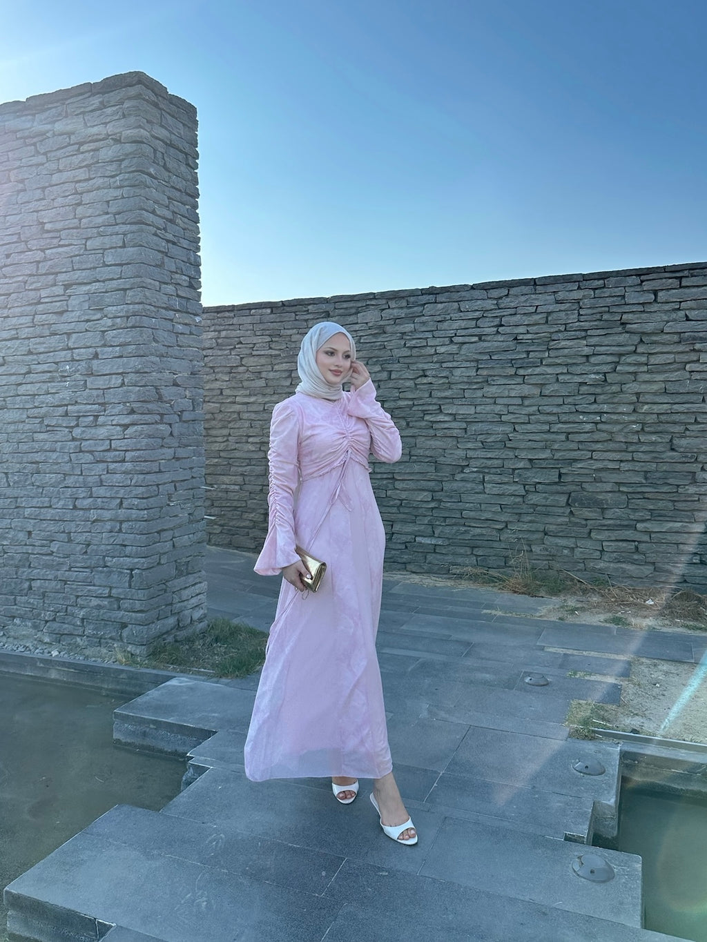 Elisa elbise pembe