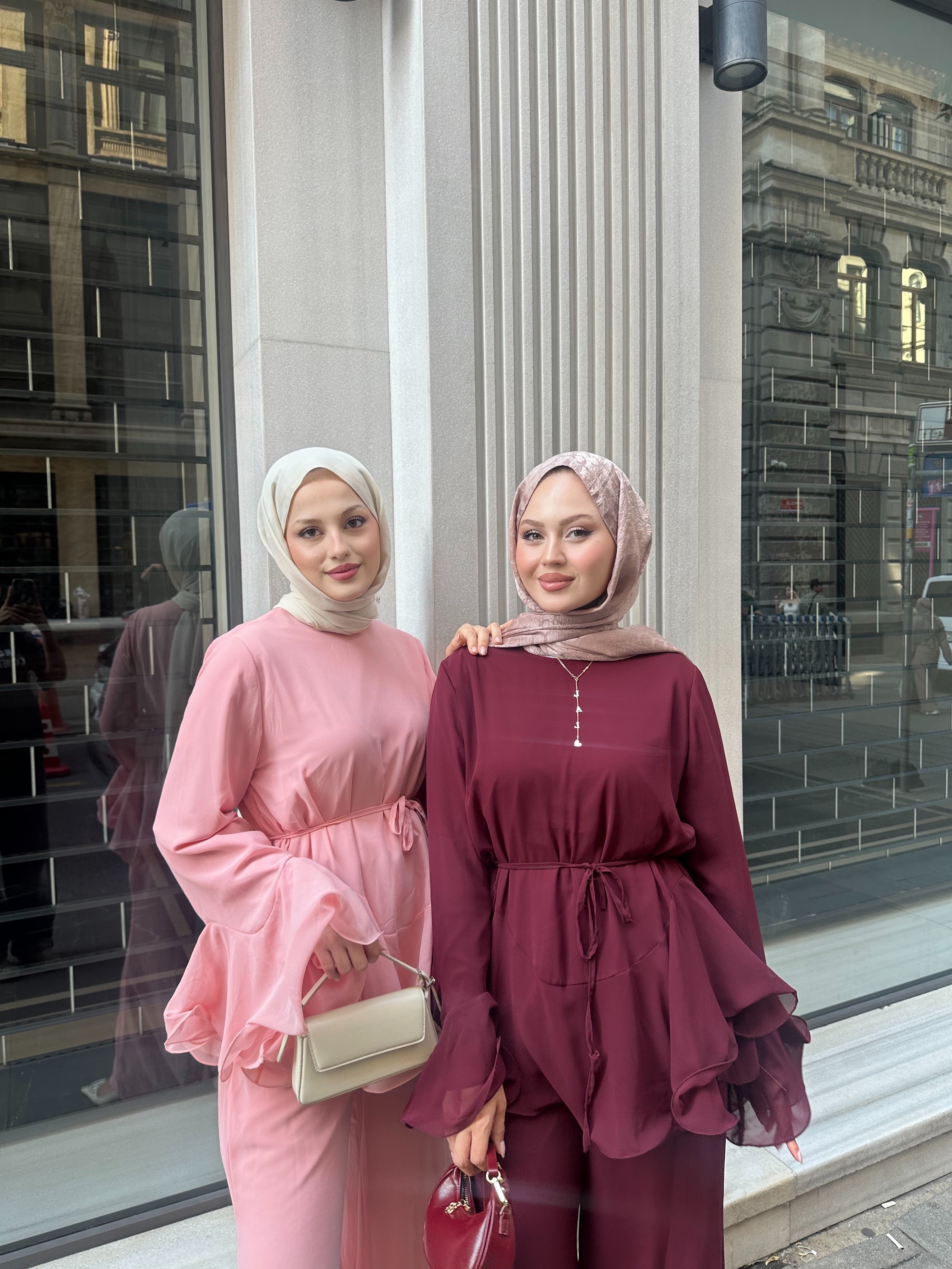 Şifon rüya takım pembe